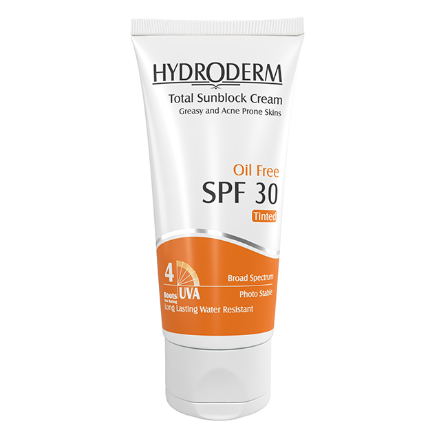 کرم ضدآفتاب SPF30 فاقد چربی هیدرودرم (رنگی)